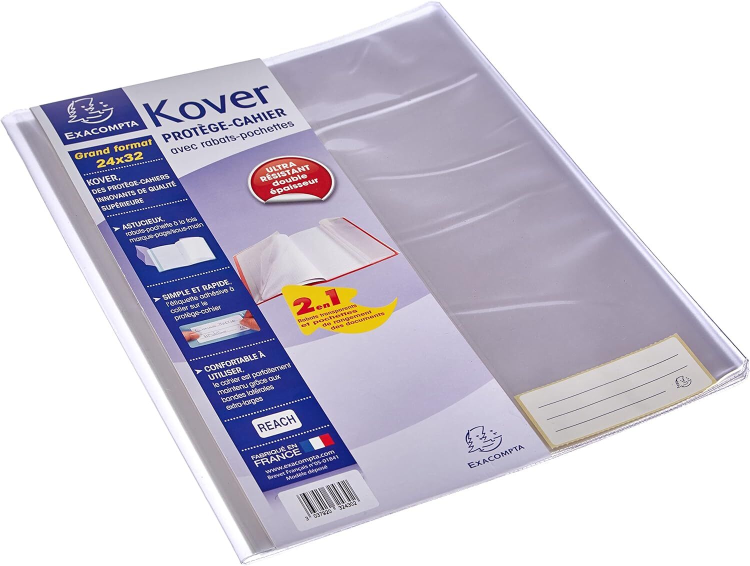 Exacompta KoverBook Schutzfolie, A4+, transparent