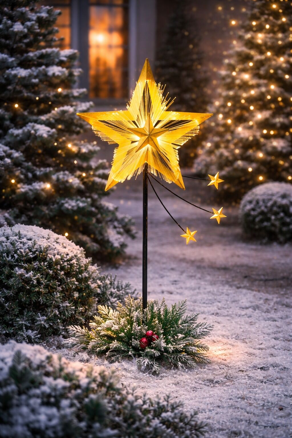 stern, weihnachten, lichtstern, wintern garden, deko