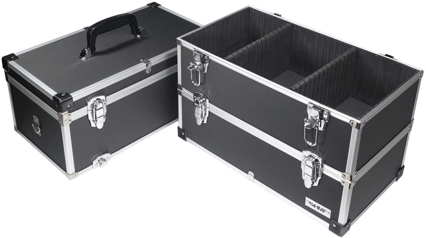 Koffer, Kunststoffhülle, Metallrahmen, Schwarz, Läuferkasten