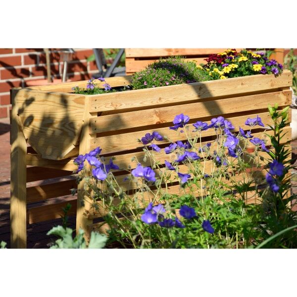Holzpflanzkübel, Pflanzkasten, Blumenbeet, Gartenmöbel, Holzwerk