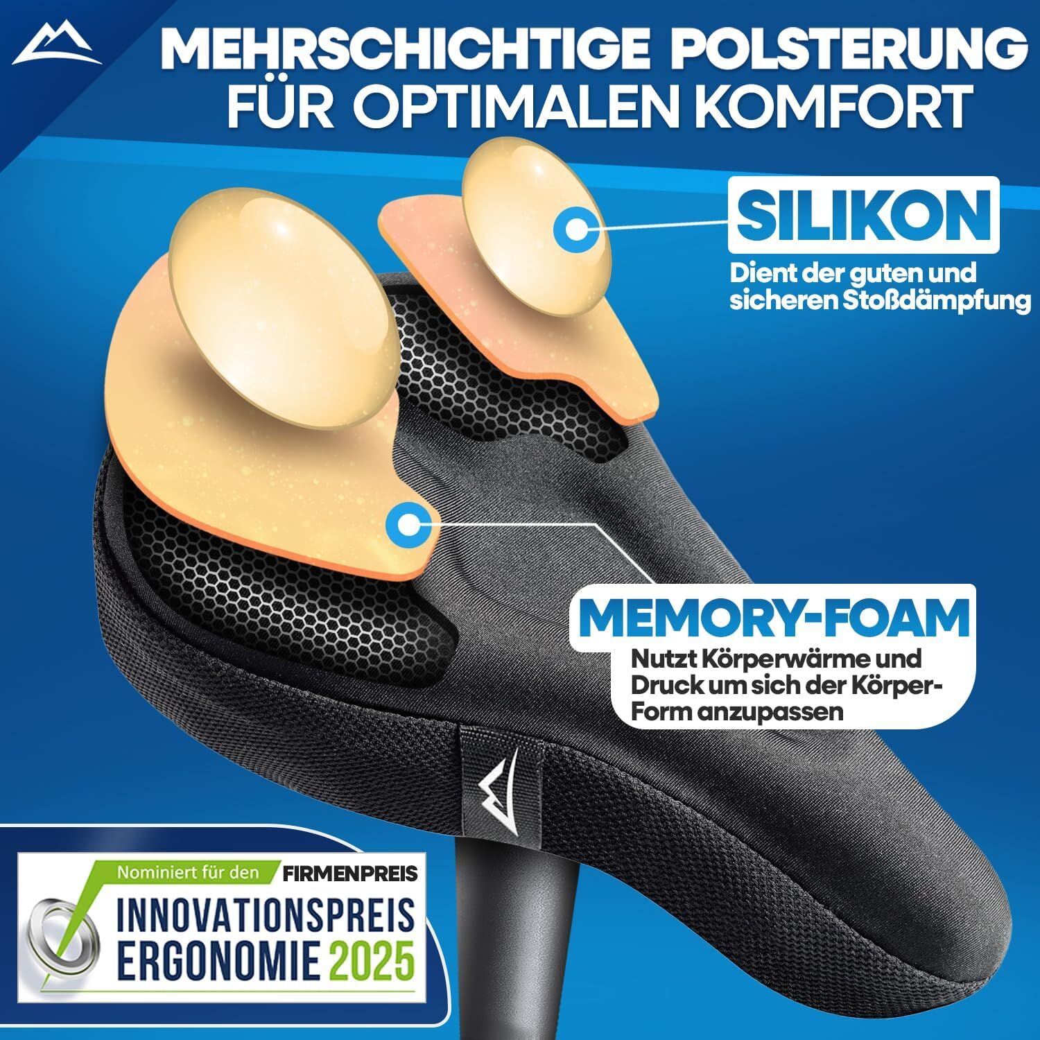 Kopie von NEXTCOVER Gel Sattelbezug Fahrradsattel Überzug Sattelschutz Gelsattel #1