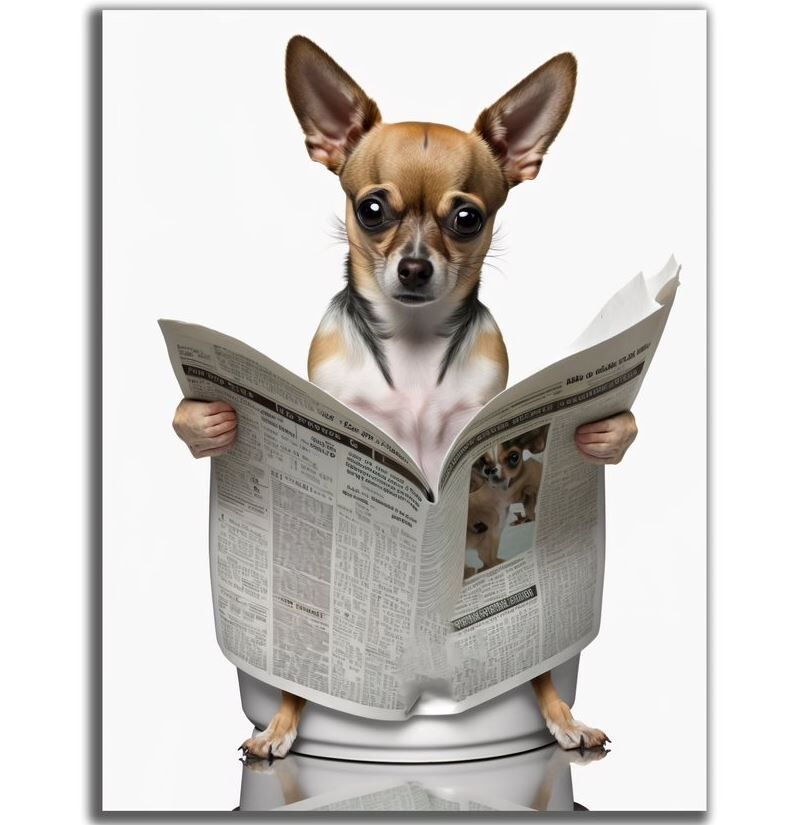 Person, Lesen, Hund, Haustier, Text