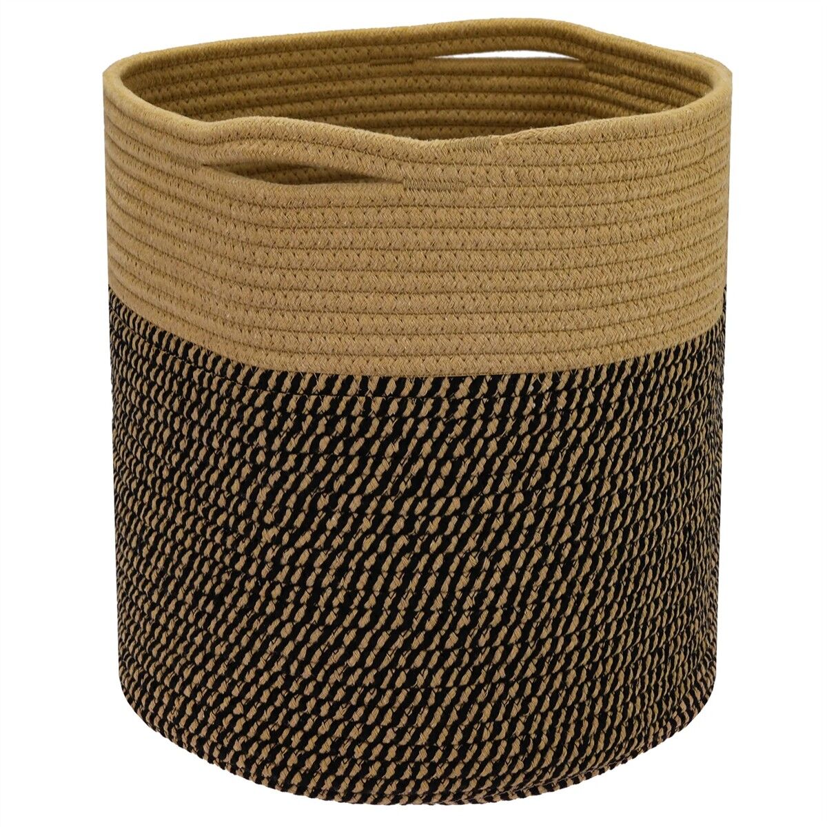 Aufbewahrungskorb, Stoffkorb, geflochten, Hakelkorb, Dänischer Stil