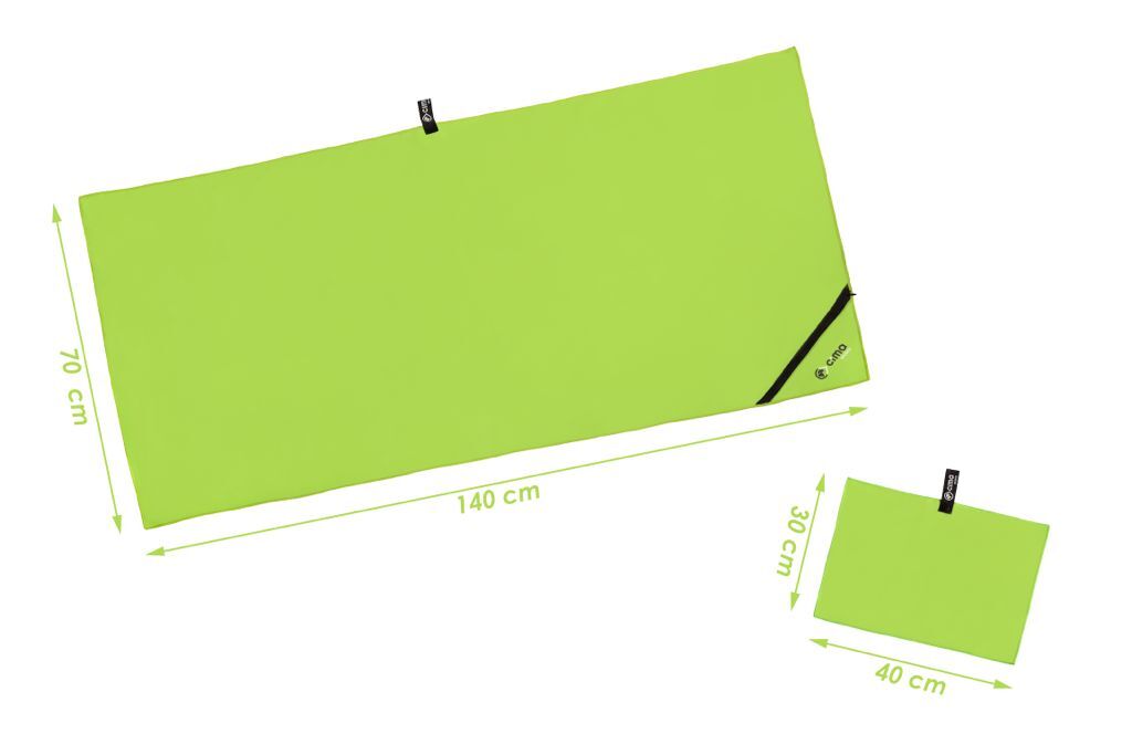 Handtuch Set Mikrofaser Reisehandtuch Fitness Badetuch 140x70cm grün