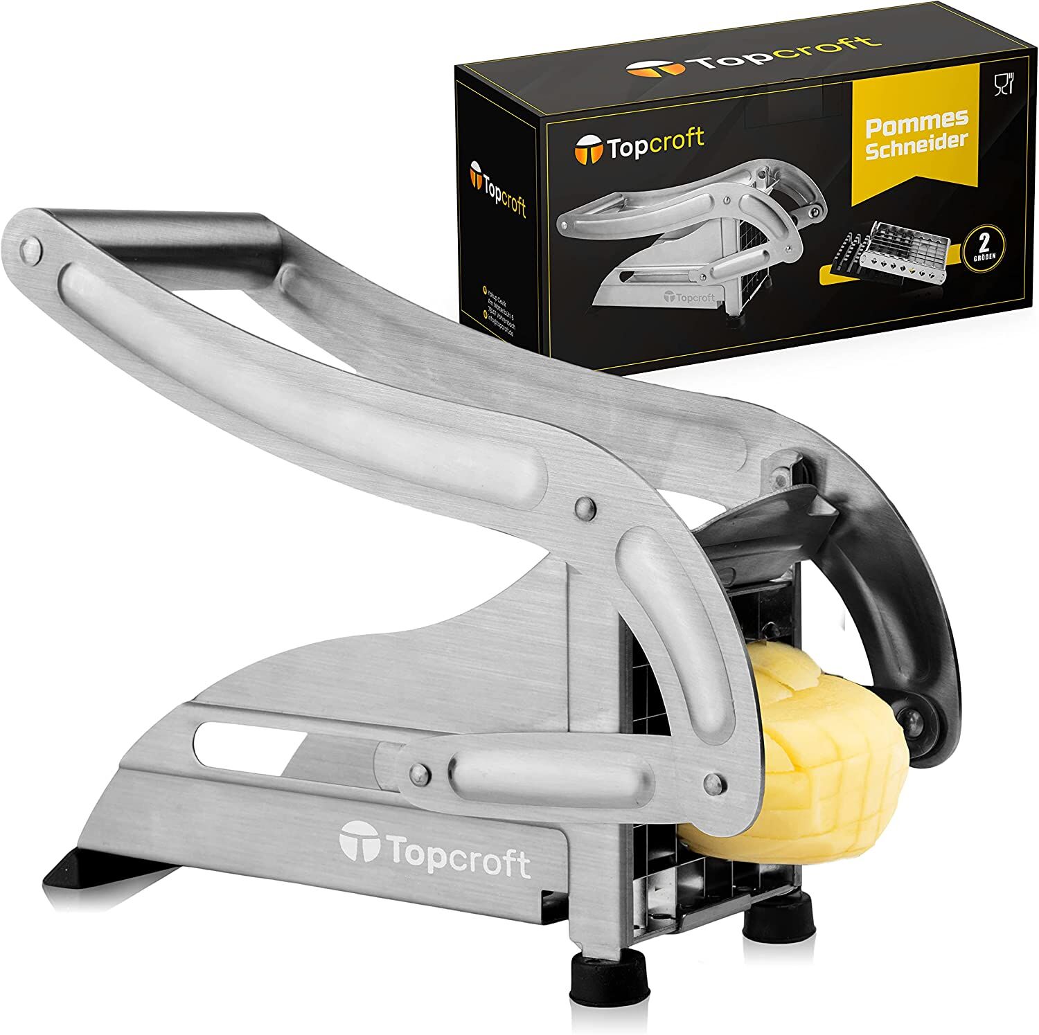 Topcroft Pommesschneider mit Gummifuß Pommes Frites