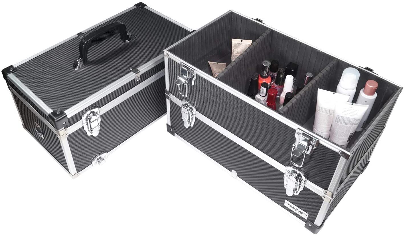 Makeup case, Cosmetic case, Storage case, Travel case, Metallic latch