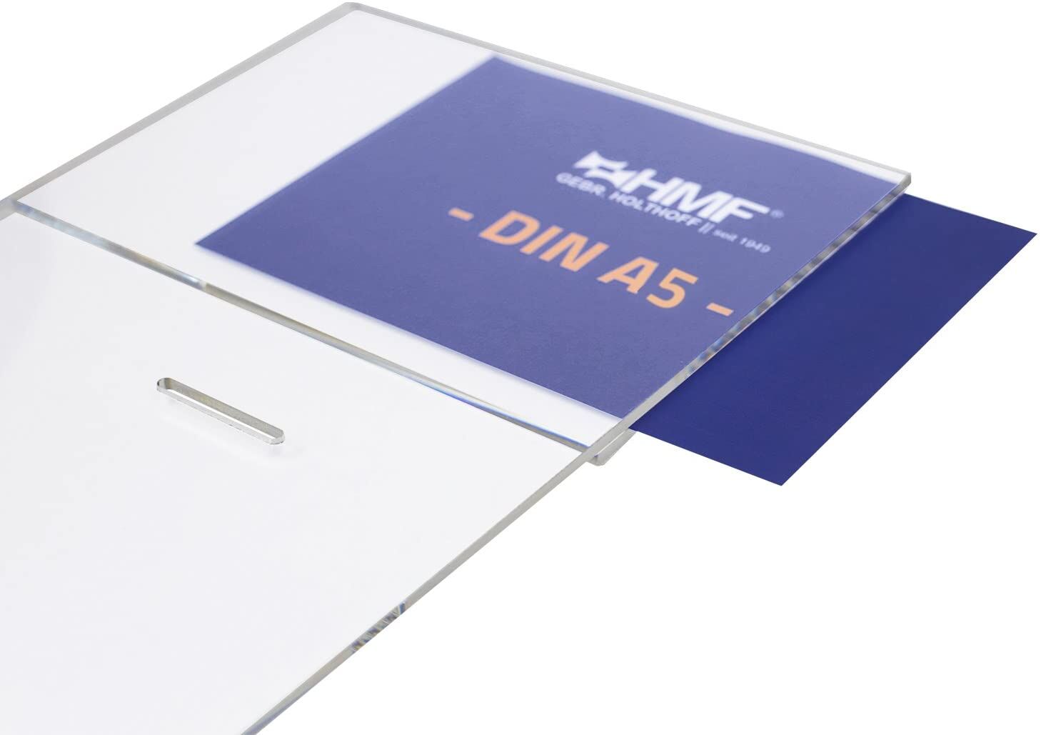 HMF Acryl Spendenbox mit Blatteinschub DIN A5