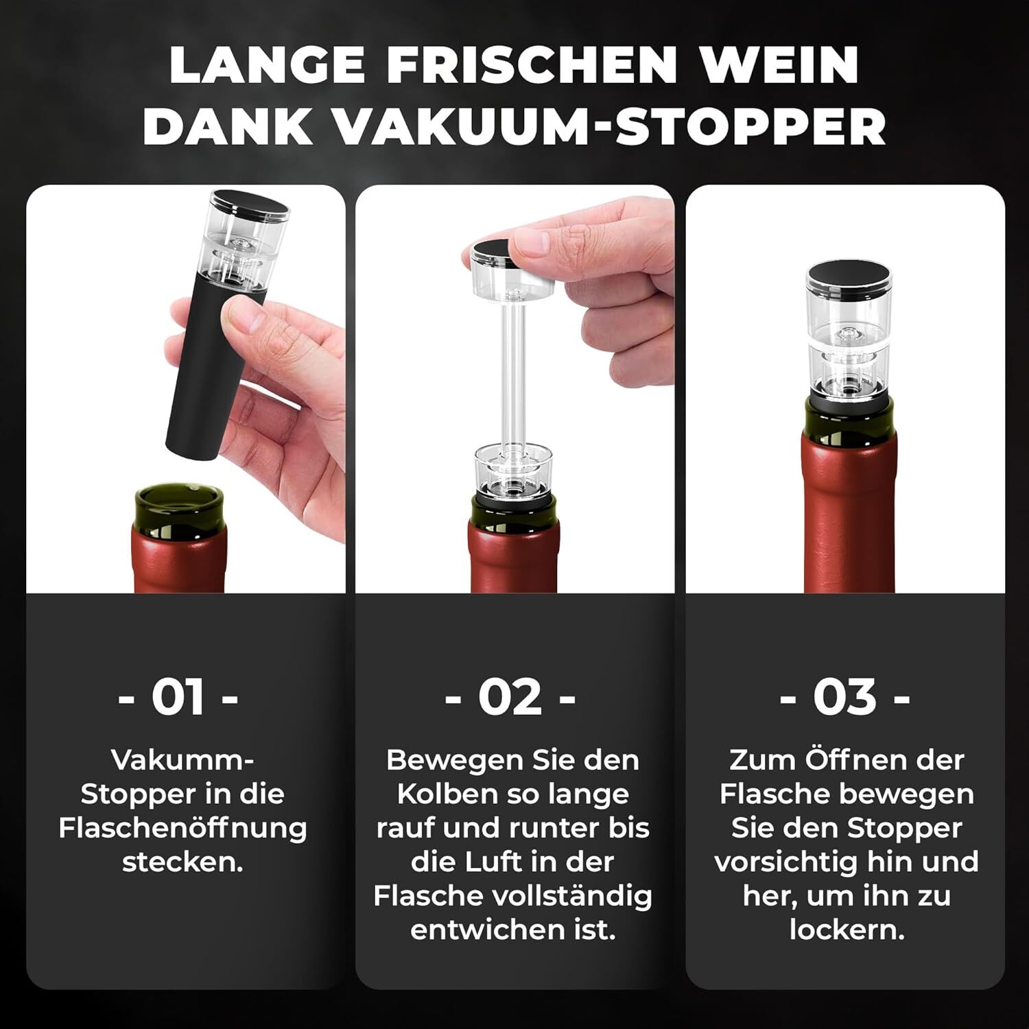 Weinkühler Set Flaschenkühler + Dekanter 3-in-1
