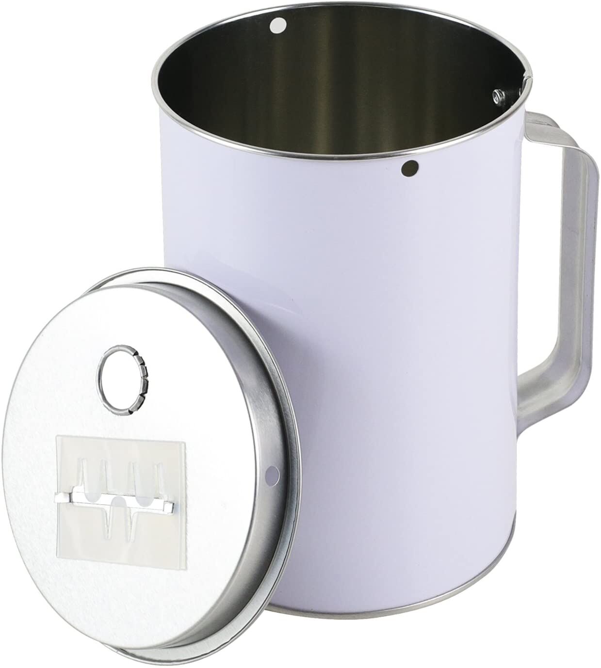 HMF Spendendose 10,0 cm weiss mit Griff